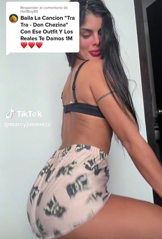 2. Sultry Marcy Jimenez in Black Bra while Twerking