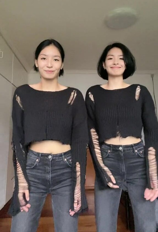 5. Luscious Karina & Kamila in Black Crop Top