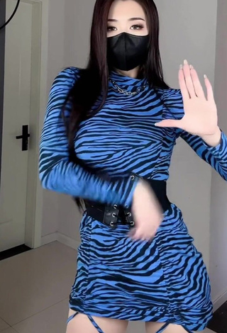 Sweetie Han Qui in Zebra Dress