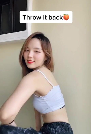 Magnificent Dasuri Choi Shows Cleavage in White Crop Top