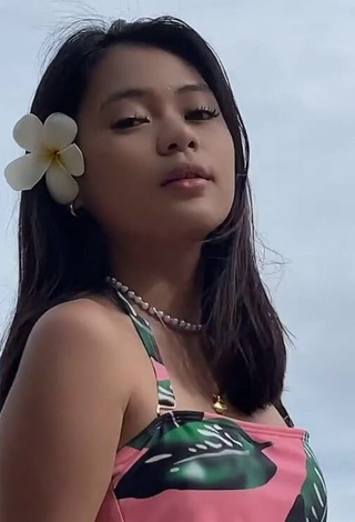 6. Luscious Eya Borja Shows Cleavage in Swimsuit