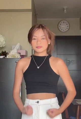 3. Wonderful Eya Borja in Black Crop Top