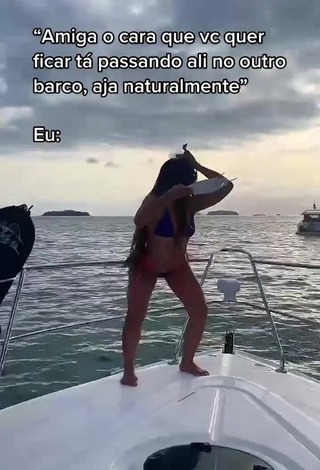 2. Hottest Ingrid Ohara in Thong on a Boat