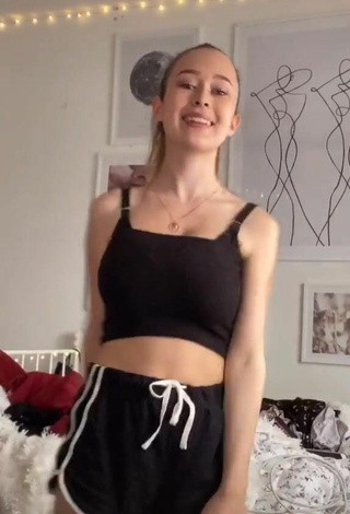 Sweetie Laura Sophie in Black Crop Top