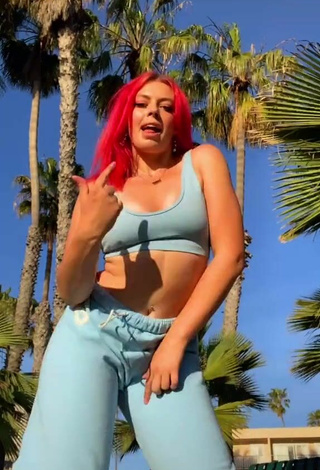 Sexy Lexi Nitz in Blue Crop Top