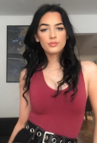 Cute Lauren Kearns in Red Top