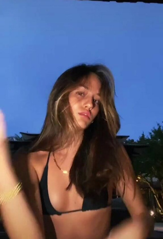 Sultry Makayla Storms in Black Bikini Top