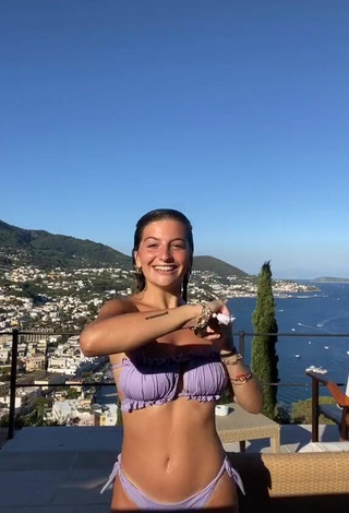 2. Sweetie Marta Losito in Purple Bikini on the Balcony