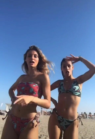 5. Titillating Arianna & Aurora in Bikini at the Beach