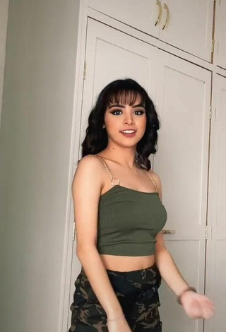 5. Sexy Melissa Vidales in Olive Crop Top