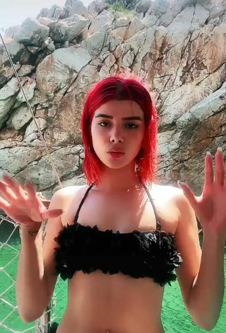 2. Sexy Merve Yalçın in Black Bikini