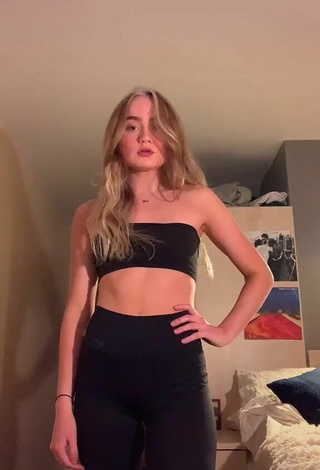 Sultry Mia Ruby in Black Tube Top