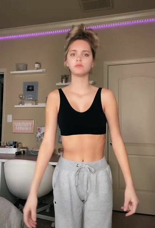 Sultry Paige Mackenzie in Black Crop Top