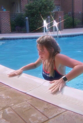 2. Luscious Rebecca Wilhoit in Bikini at the Swimming Pool