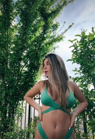 3. Luscious Roni Sorol in Green Bikini