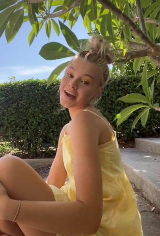 Sultry Rory Eliza in Yellow Sundress