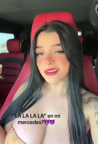 3. Karely Ruiz Demonstrates Attractive Cleavage in a Car (Side Boob)