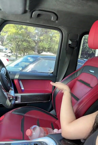 4. Karely Ruiz Demonstrates Alluring Cleavage in a Car (Side Boob)