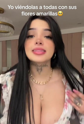 6. Luscious Karely Ruiz Shows Cleavage (Side Boob)