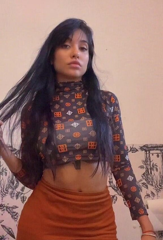 Cute Maria Becerra in Crop Top