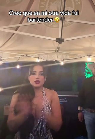 Gorgeous Marlene Santana Shows Cleavage (Side Boob)