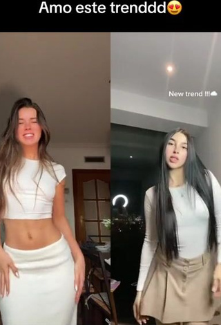 Pretty Mar Lucas Vilar in White Crop Top