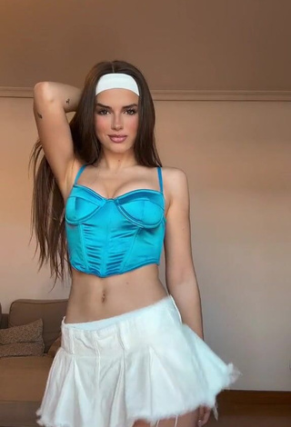 Luscious Mar Lucas Vilar in White Skirt