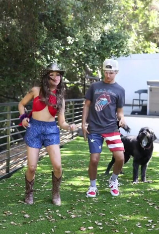 3. McKenzi Brooke in Inviting Red Crop Top