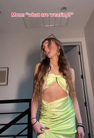 Lovely McKenzi Brooke Shows Cleavage in Crop Top