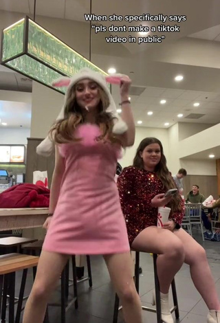 2. Hot McKenzi Brooke in Pink Dress