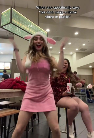 4. Hot McKenzi Brooke in Pink Dress