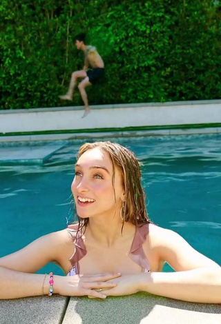 4. Luscious McKenzi Brooke Shows Cleavage in Bikini at the Pool (Side Boob)