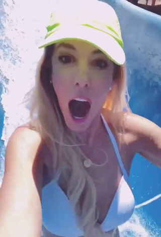 Beautiful Rebecca Zamolo Shows Cleavage in Sexy White Bikini