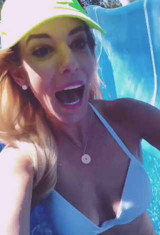 6. Beautiful Rebecca Zamolo Shows Cleavage in Sexy White Bikini