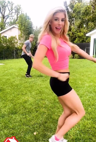 4. Hot Rebecca Zamolo in Pink Crop Top