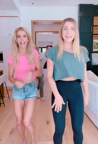 6. Titillating Rebecca Zamolo in Pink Crop Top