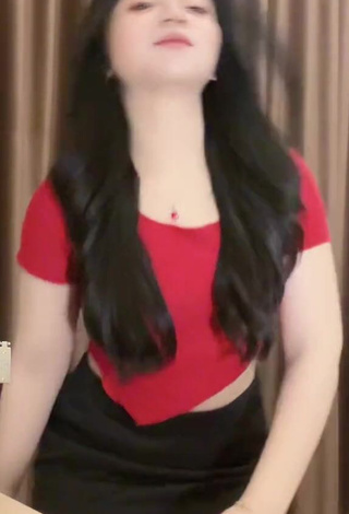 4. Sexy Soibah Dee in Red Crop Top