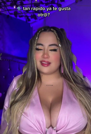 2. Magnetic Maleja Rodriguez Shows Cleavage in Appealing Pink Crop Top