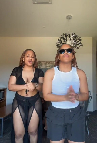 3. Luscious Treona & Trechelle Andino Shows Cleavage in Crop Top