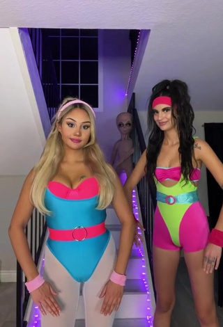 Sexy Star Abelar Shows Cleavage in Bodysuit