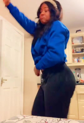 Sultry Victoria Adeyinka in Blue Top