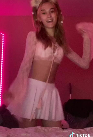 4. Sultry Sabrina Jacob in Pink Crop Top