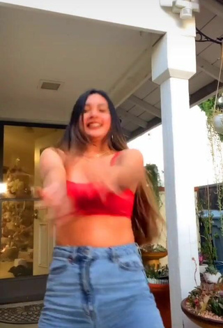 3. Sexy Sammie Rimando in Red Crop Top