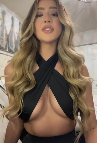 5. Sultry Tori Hubbard in Black Hot Top (Side Boob)