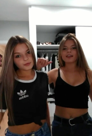 5. Titillating Tania & Nastia in Black Crop Top