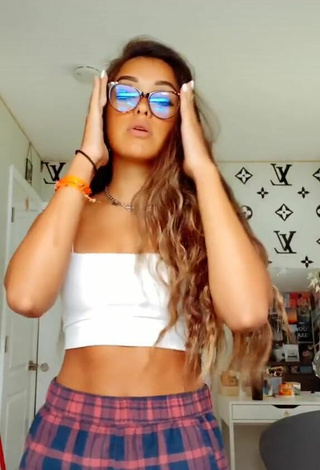 4. Hot Universal Sam in White Crop Top