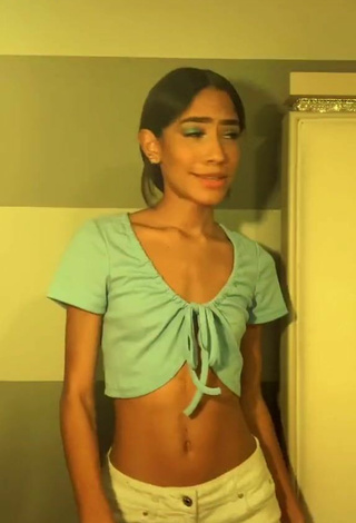 2. Sexy Sheilianice González in Blue Crop Top