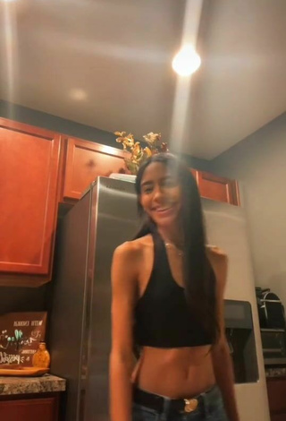 2. Luscious Sheilianice González in Black Crop Top