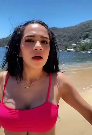 2. Luscious Ely Blancarte in Pink Bikini at the Beach