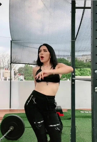 1. Sexy Ely Blancarte in Black Crop Top